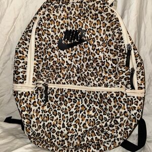 Nike Black and Tan Leopard Women's Backpack